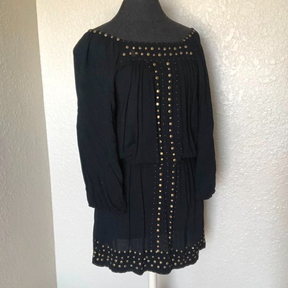 Angie Black, Gold Studded Mini Dress - Picture 3 of 3